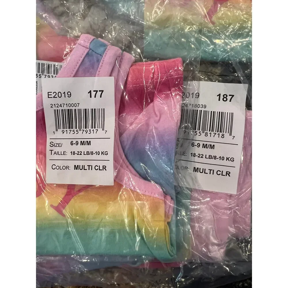 NWT Children's Place Pastel Rainbow W/